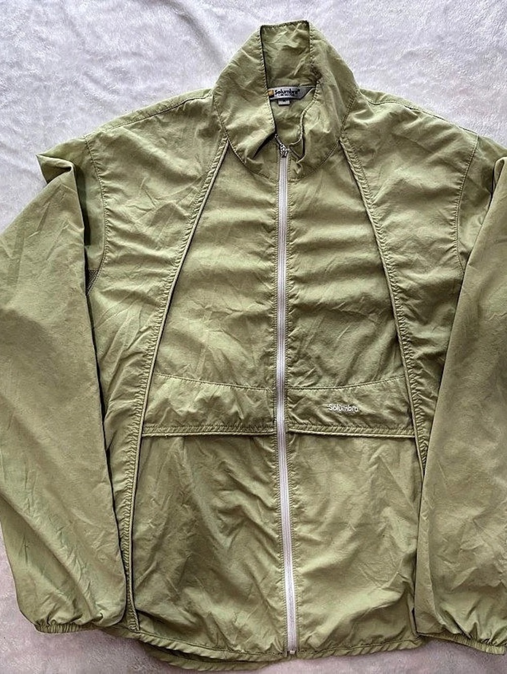 Solumbra Women’s Lightweight Full-Zip Jacket in Green Size Medium